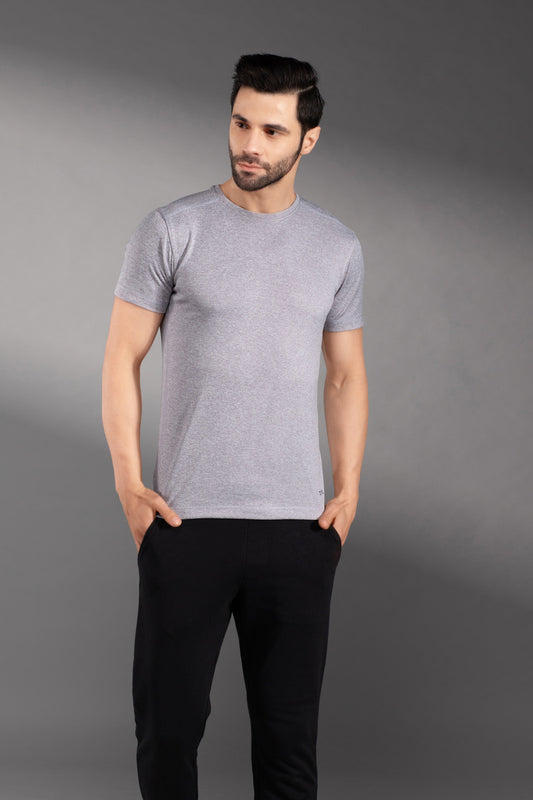 The Secret LoomMen's T-Shirt: 100% Polyester Double Cool Round Neck Gym T-Shirts