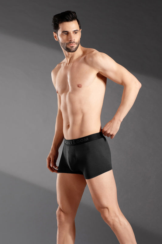 The Secret Loom Men's Trunk - 95% Bamboo, 5% Elastane - Premium Underwear for Men, Soft and Breathable Bamboo Trunks