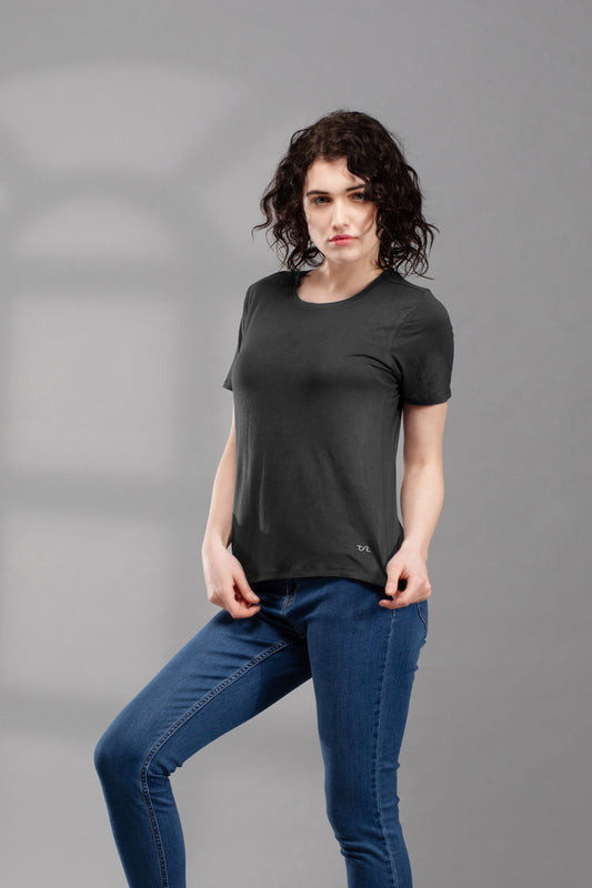 The Secret Loom Women's T-Shirt - 95% Bamboo, 5% Elastane - Premium T-Shirts for Women