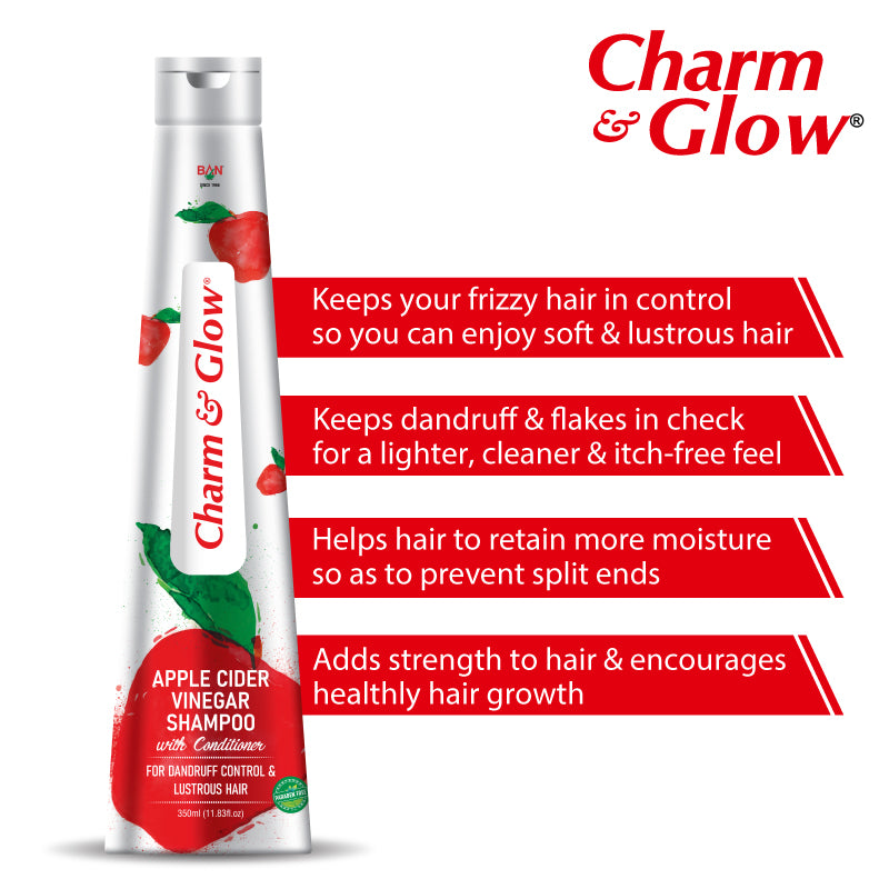 CHARM & GLOW APPLE CIDER VINEGAR SHAMPOO