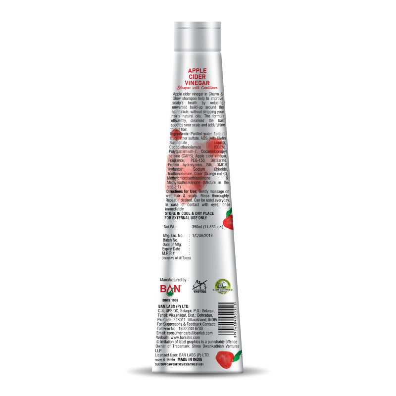 CHARM & GLOW APPLE CIDER VINEGAR SHAMPOO