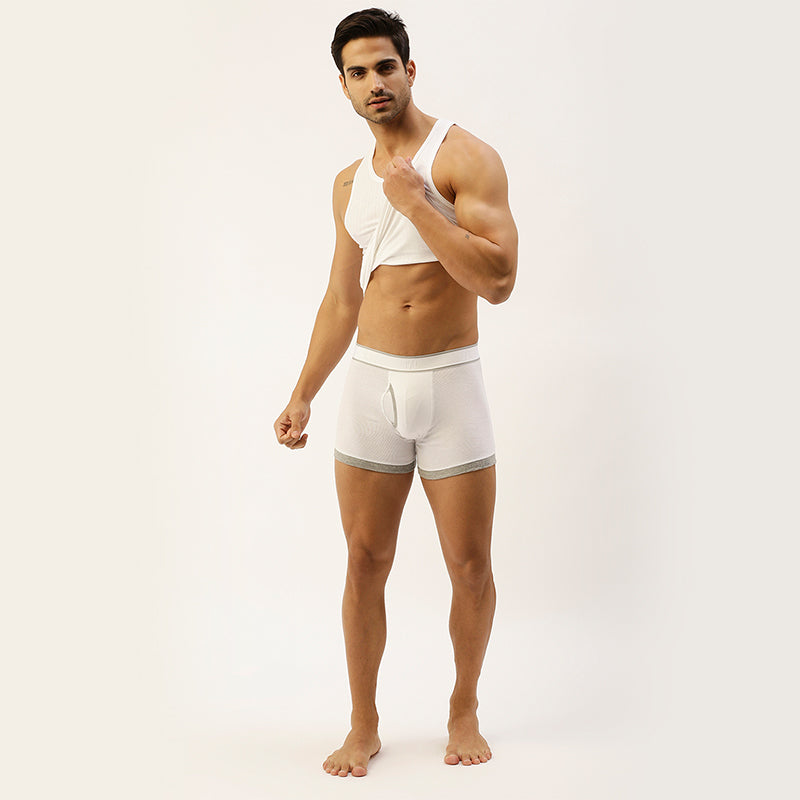Men's Outer Elastic 1X1 Rib Mini trunk