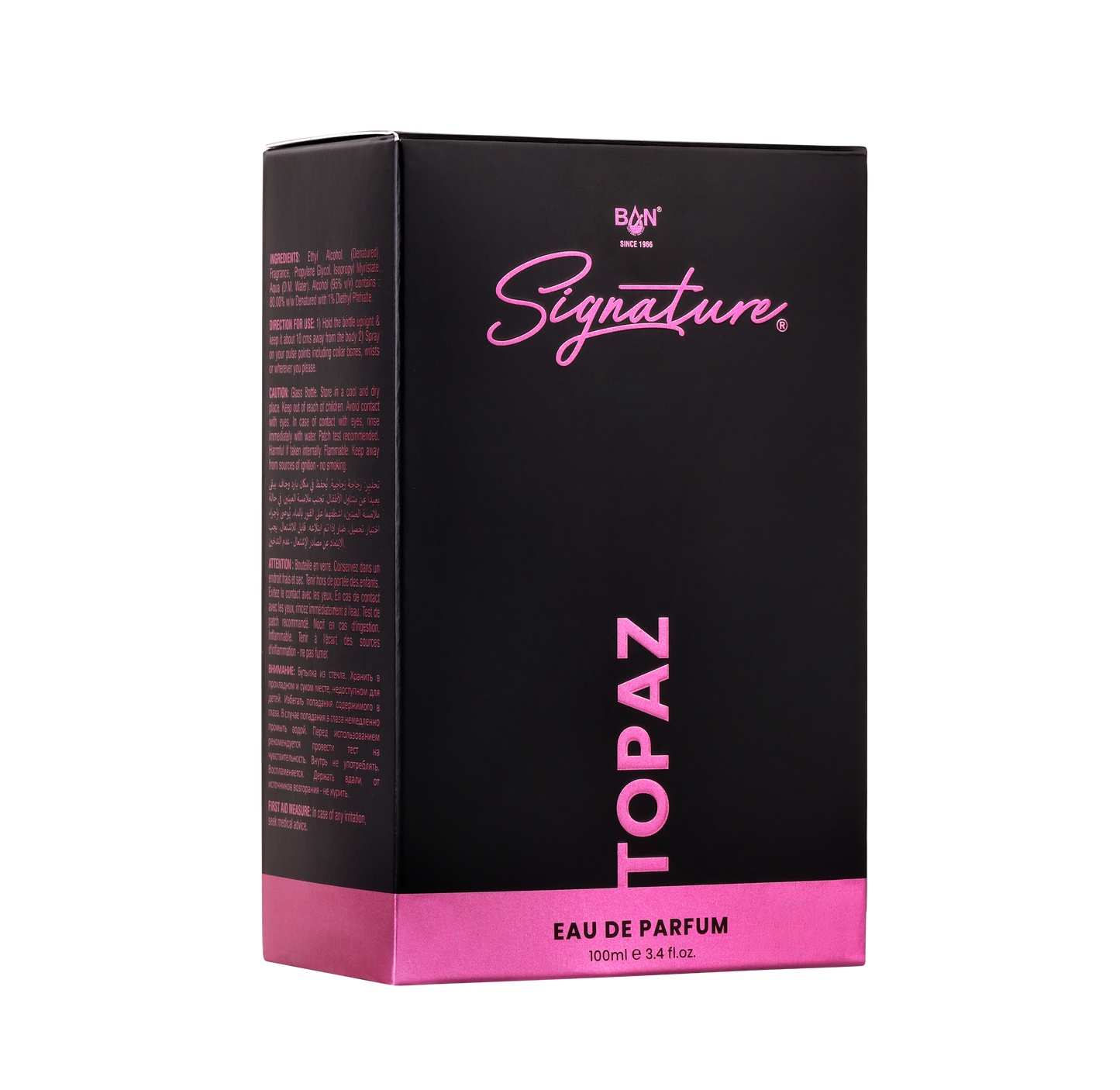 TOPAZ – Women's Eau De Parfum - 100ml | Radiant Floral Fruity Fragrance