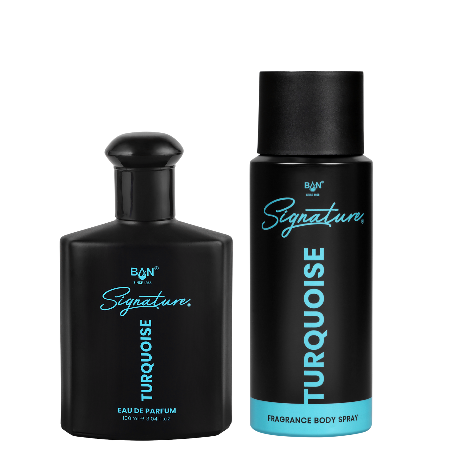 TURQUOISE Signature Duo – Men's 100ml EDP & 150ml Deodorant Combo | Amber Spicy Leather