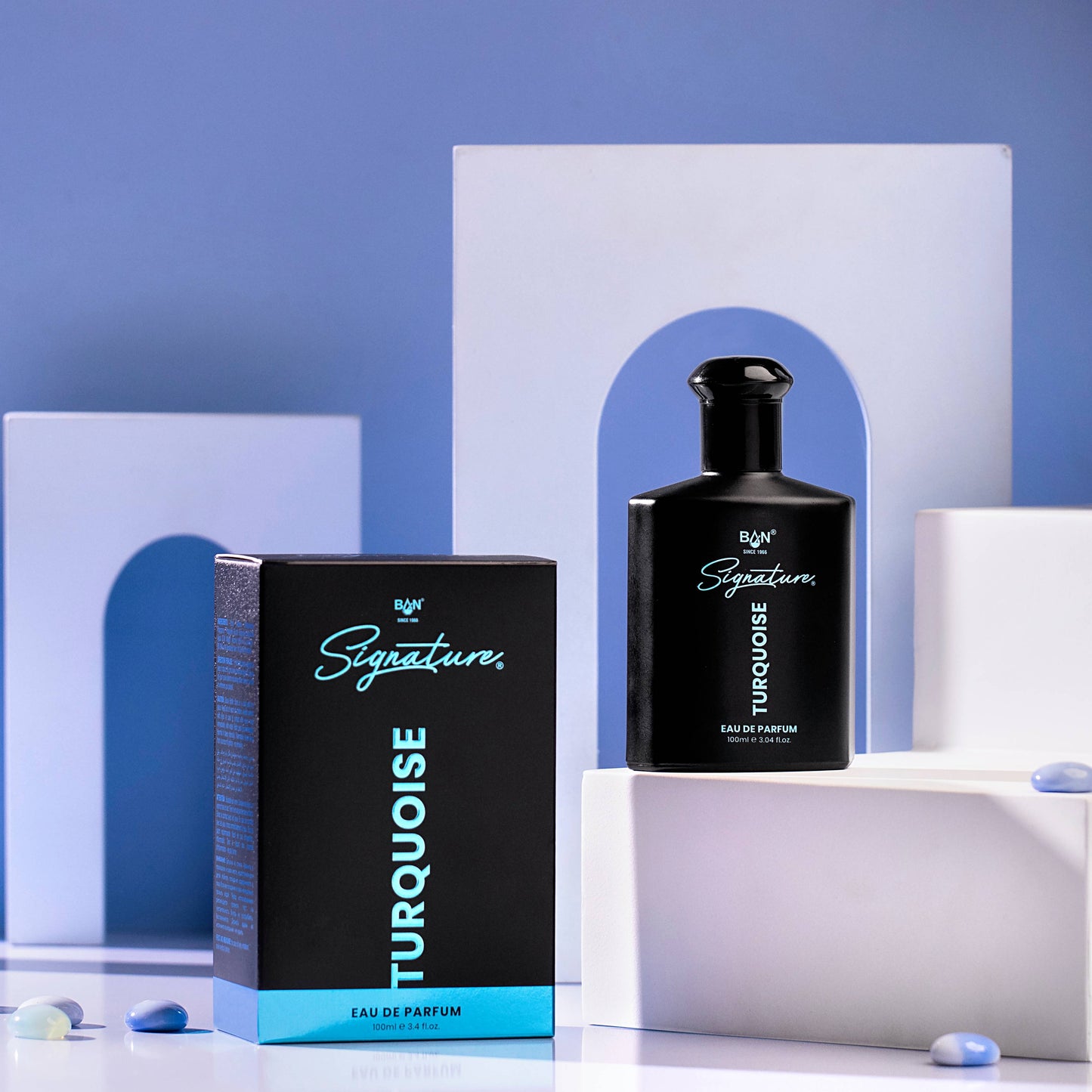 TURQUOISE Signature Duo – Men's 100ml EDP & 150ml Deodorant Combo | Amber Spicy Leather