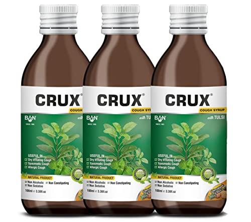 Crux Cough Syrup With Tulsi pack of 3