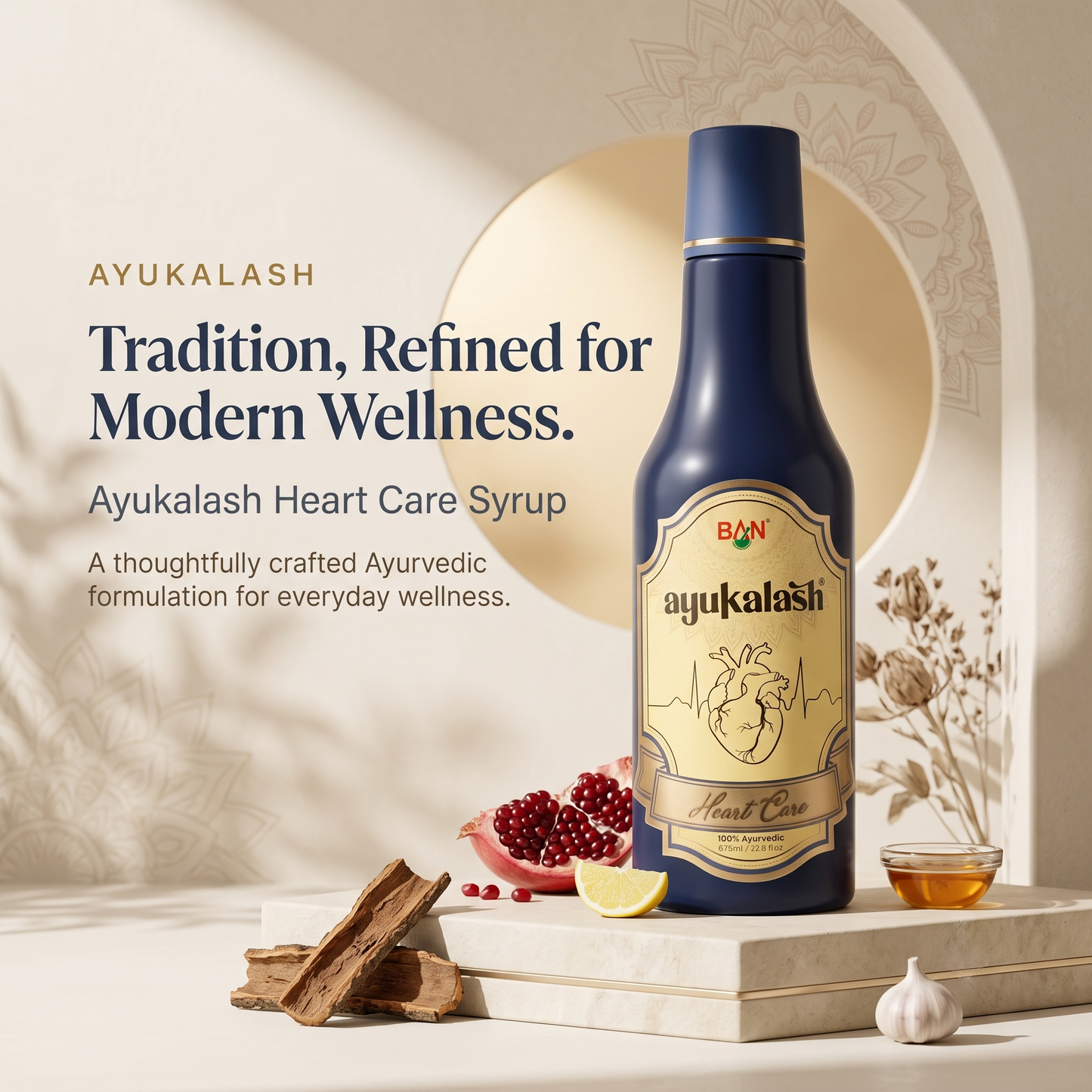 Ayukalash Heart Care Syrup | Natural Ingredients for Heart Health