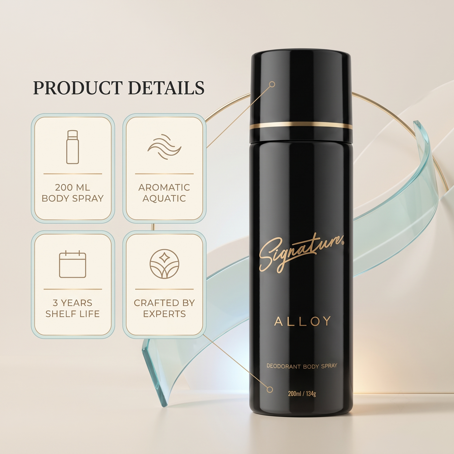 Signature Perfume Body Spray - "ALLOY" - 200 ML