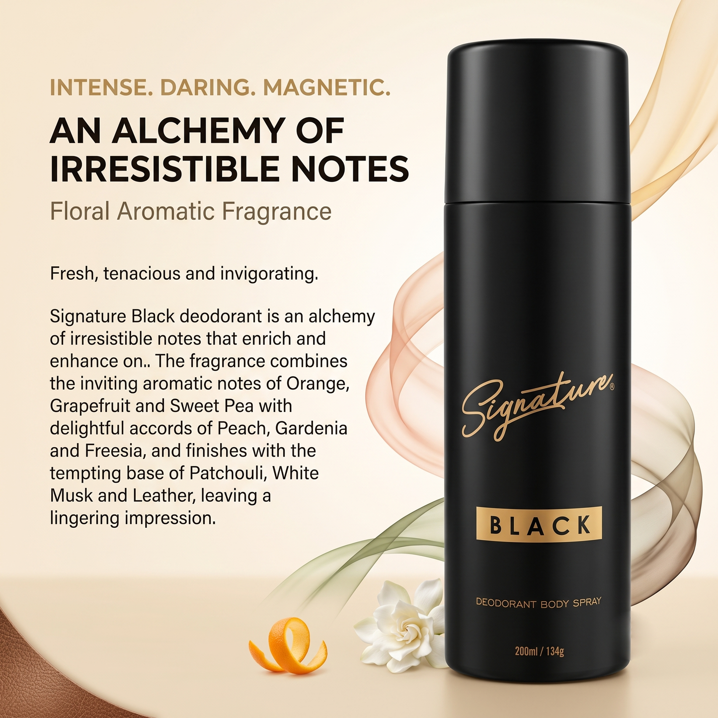 Signature Perfume Body Spray - Black 200 ML