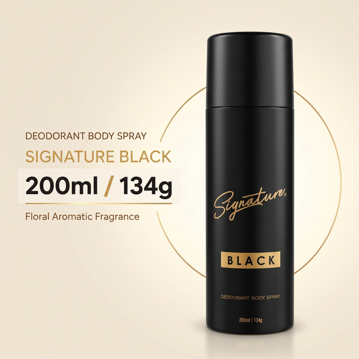 Signature Perfume Body Spray - Black 200 ML