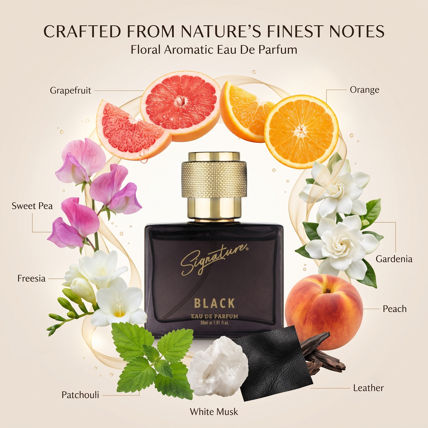 Signature Premium Black EDP Perfume - 30 ML