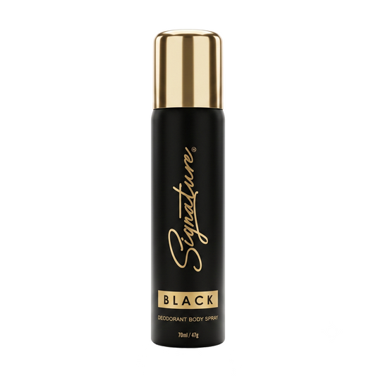 Signature Black Deodorant Body Spray - 70 ML