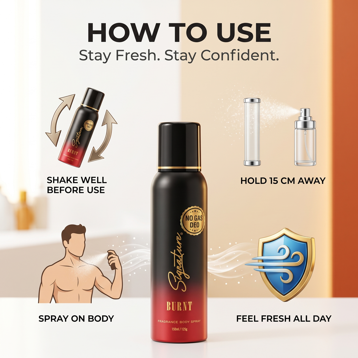 Signature Burnt Perfume Body Spray – 150ml