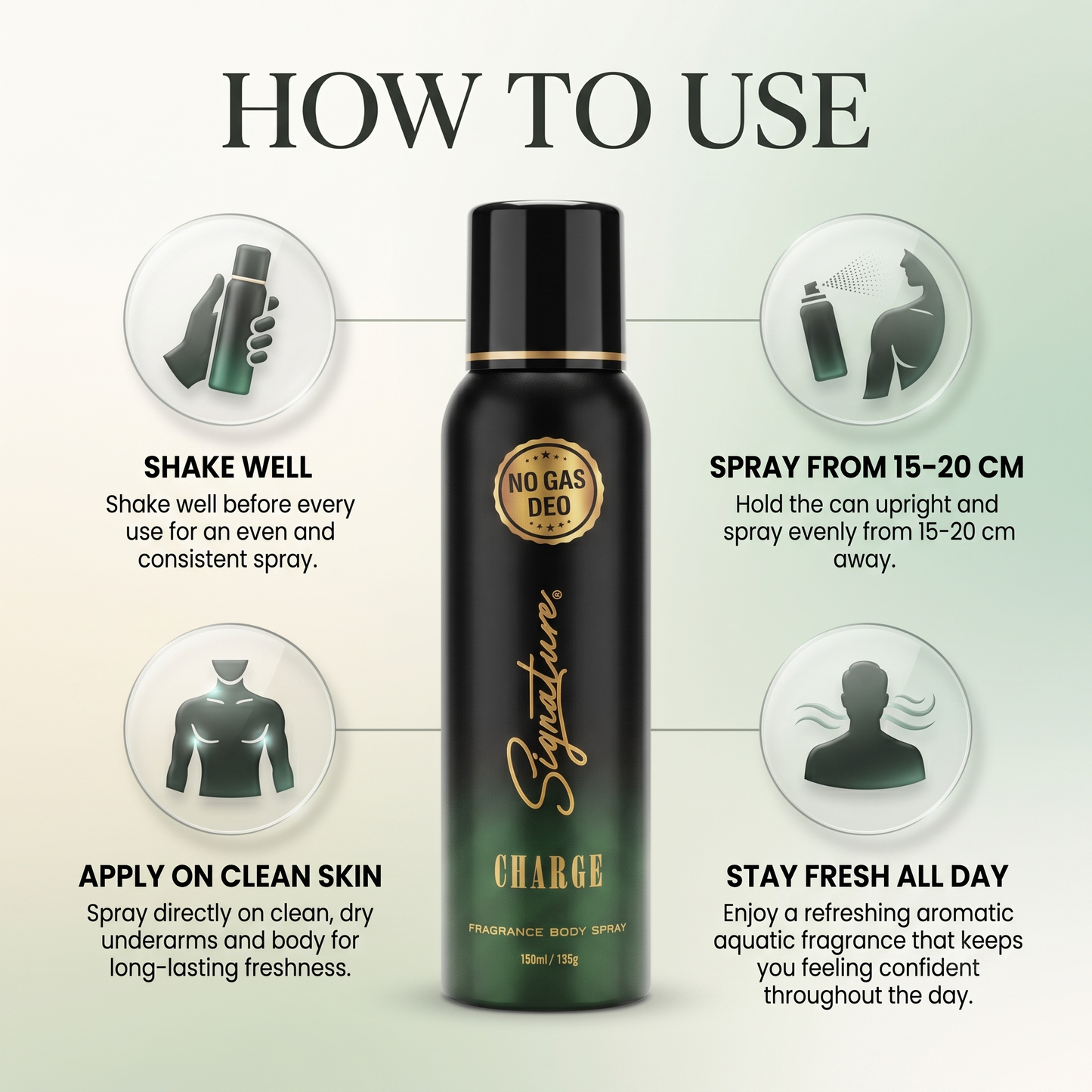 Signature Charge Perfume Body Spray – 150ml