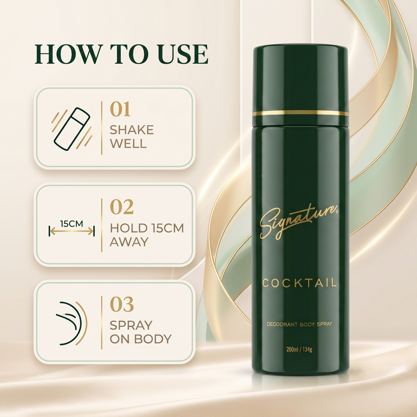 Signature Cocktail Deodorant - 10 International Frangrances Just in 1 Deo
