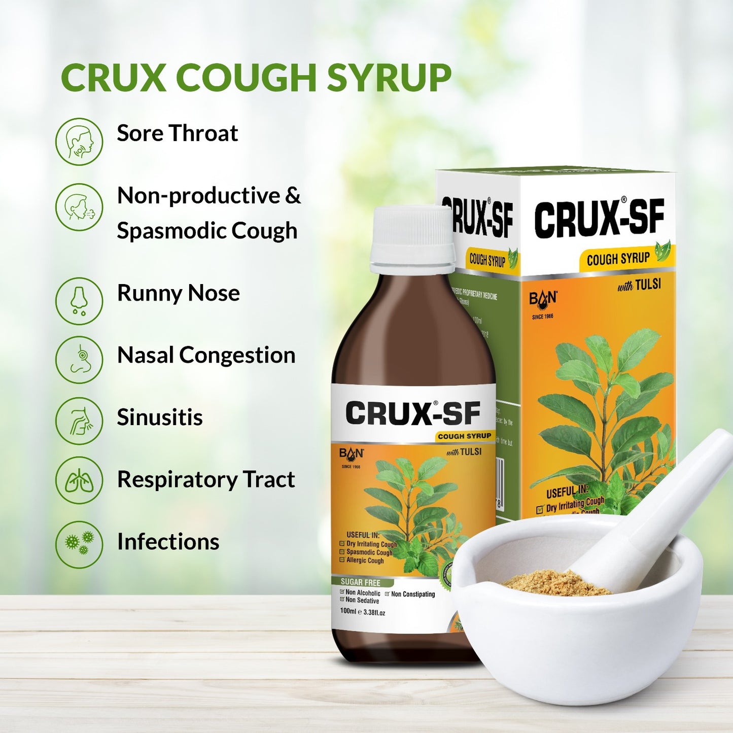 Sugar-Free Ayurvedic Cough Relief Syrup