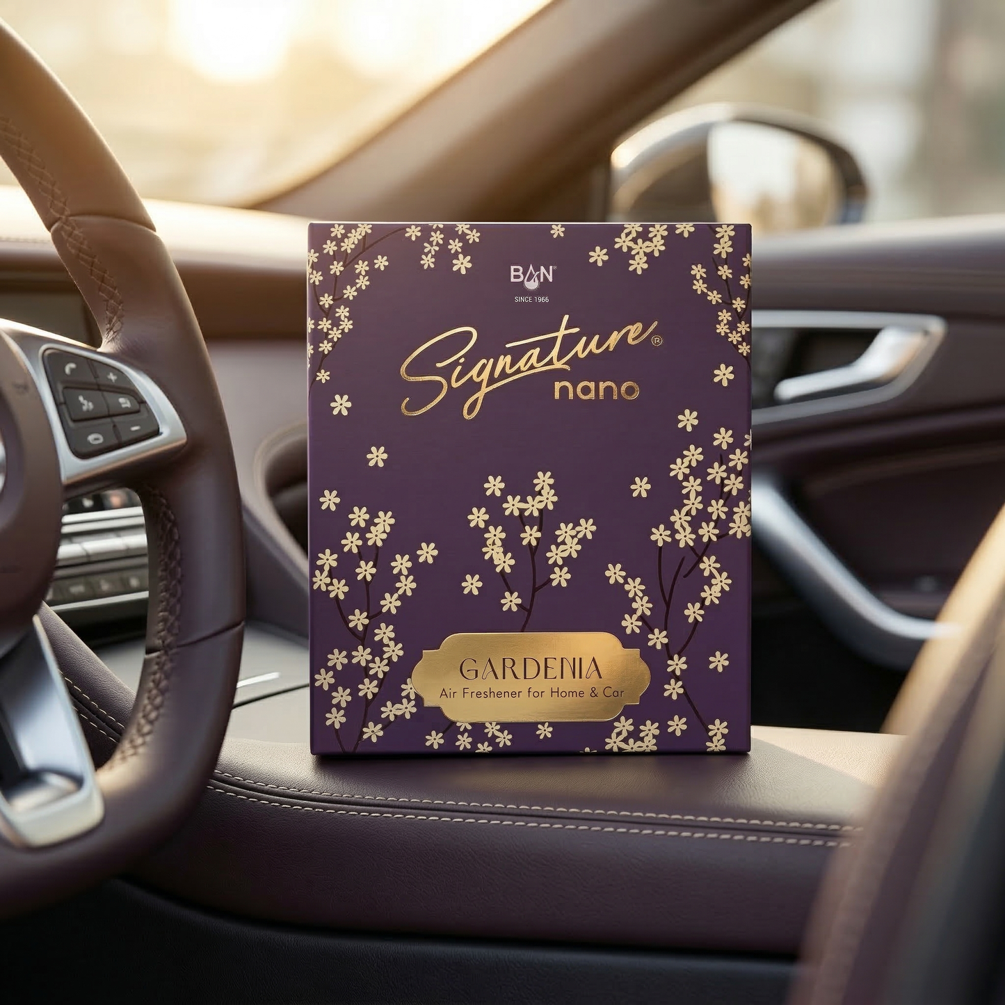 SIGNATURE NANO AIR FRESHENER HOME & CAR- GARDENIA 10G