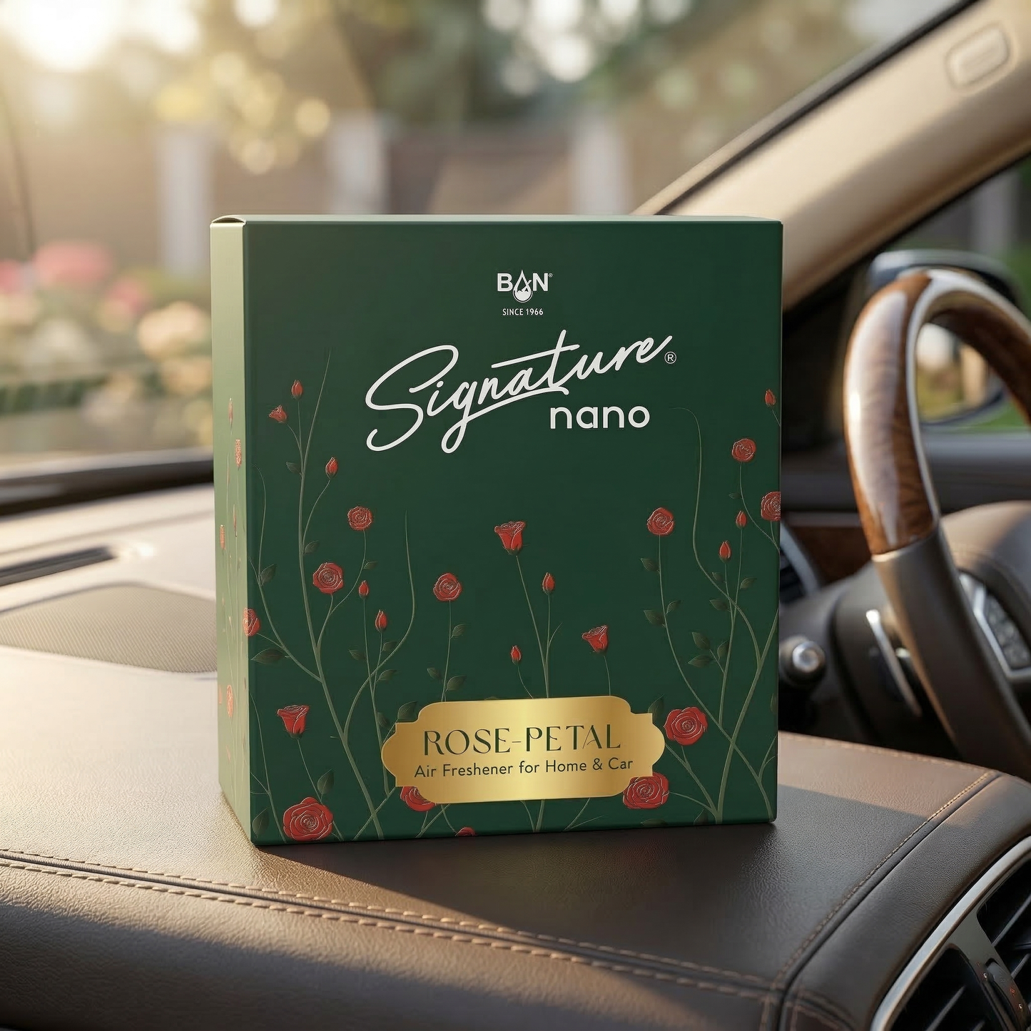SIGNATURE NANO AIR FRESHENER HOME & CAR- ROSE PETALS 10G