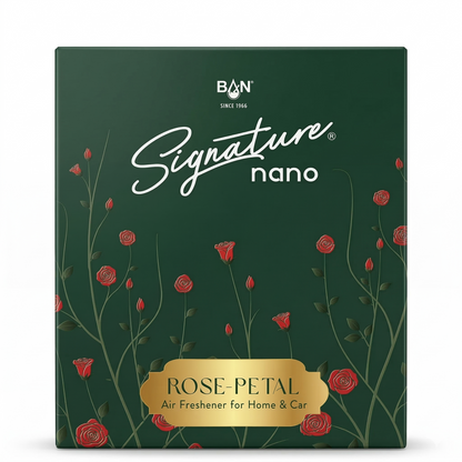 SIGNATURE NANO AIR FRESHENER HOME & CAR- ROSE PETALS 10G