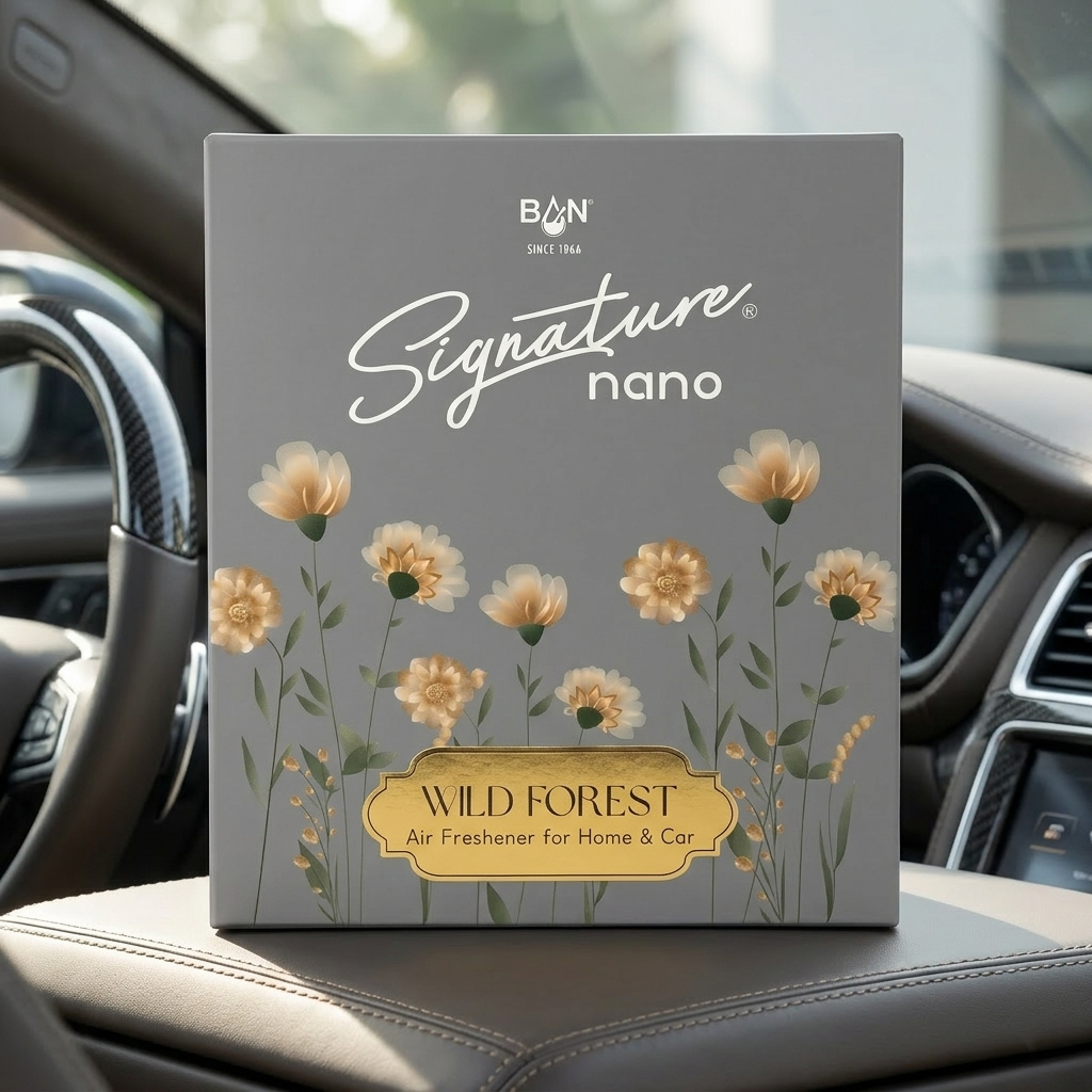 SIGNATURE NANO AIR FRESHENER HOME & CAR- WILD FOREST 10G