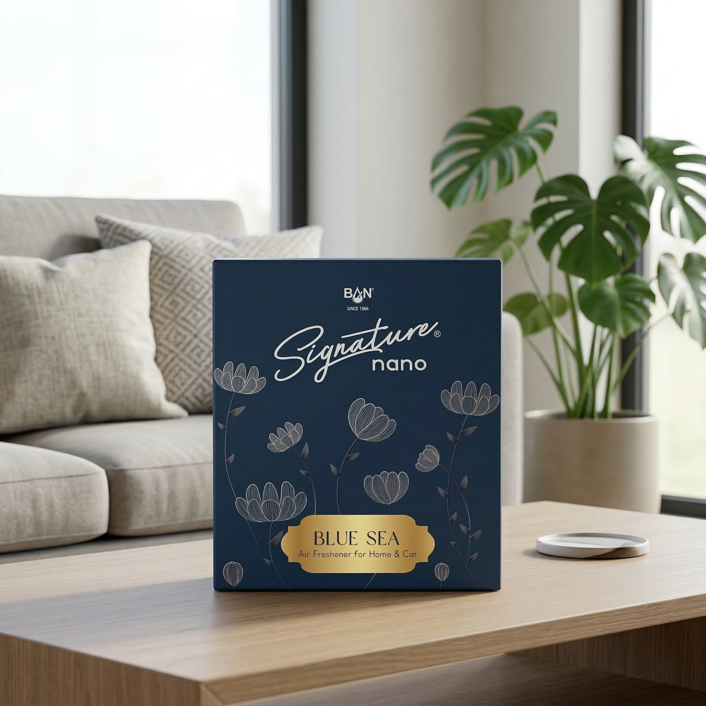 SIGNATURE NANO AIR FRESHENER HOME & CAR- BLUE SEA 10G