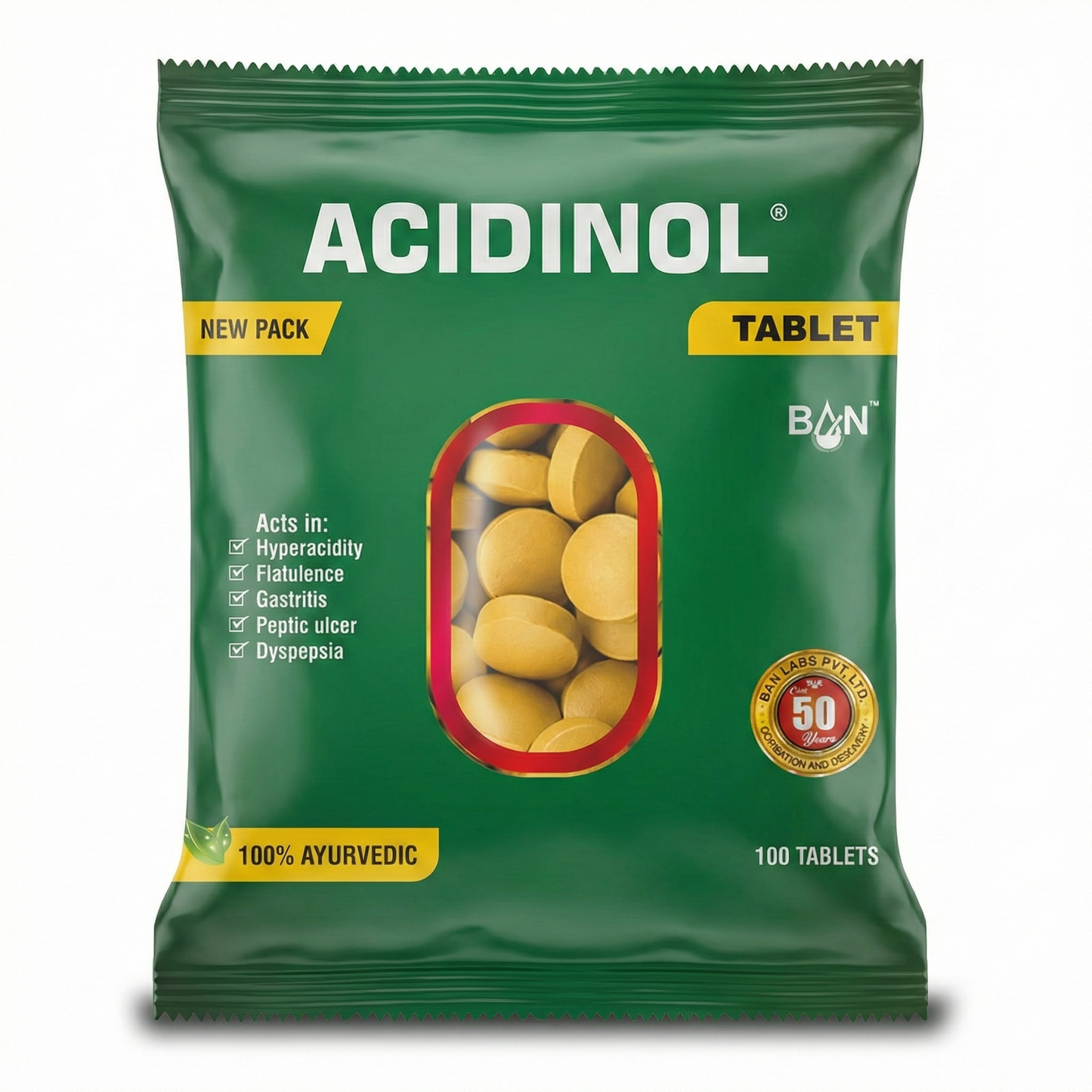 Acidinol Tablet - 100 Tablets