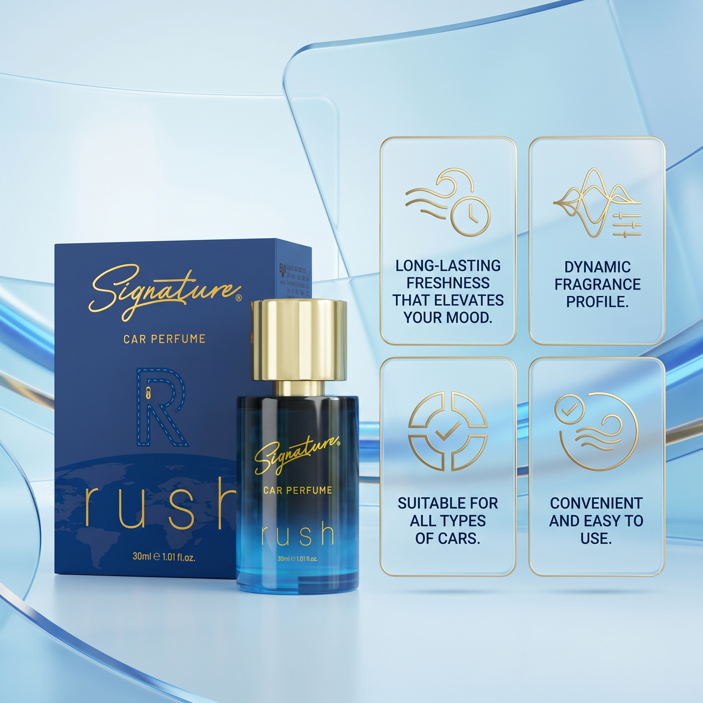 Signature Premium Car Perfume – 30 ML – Rush