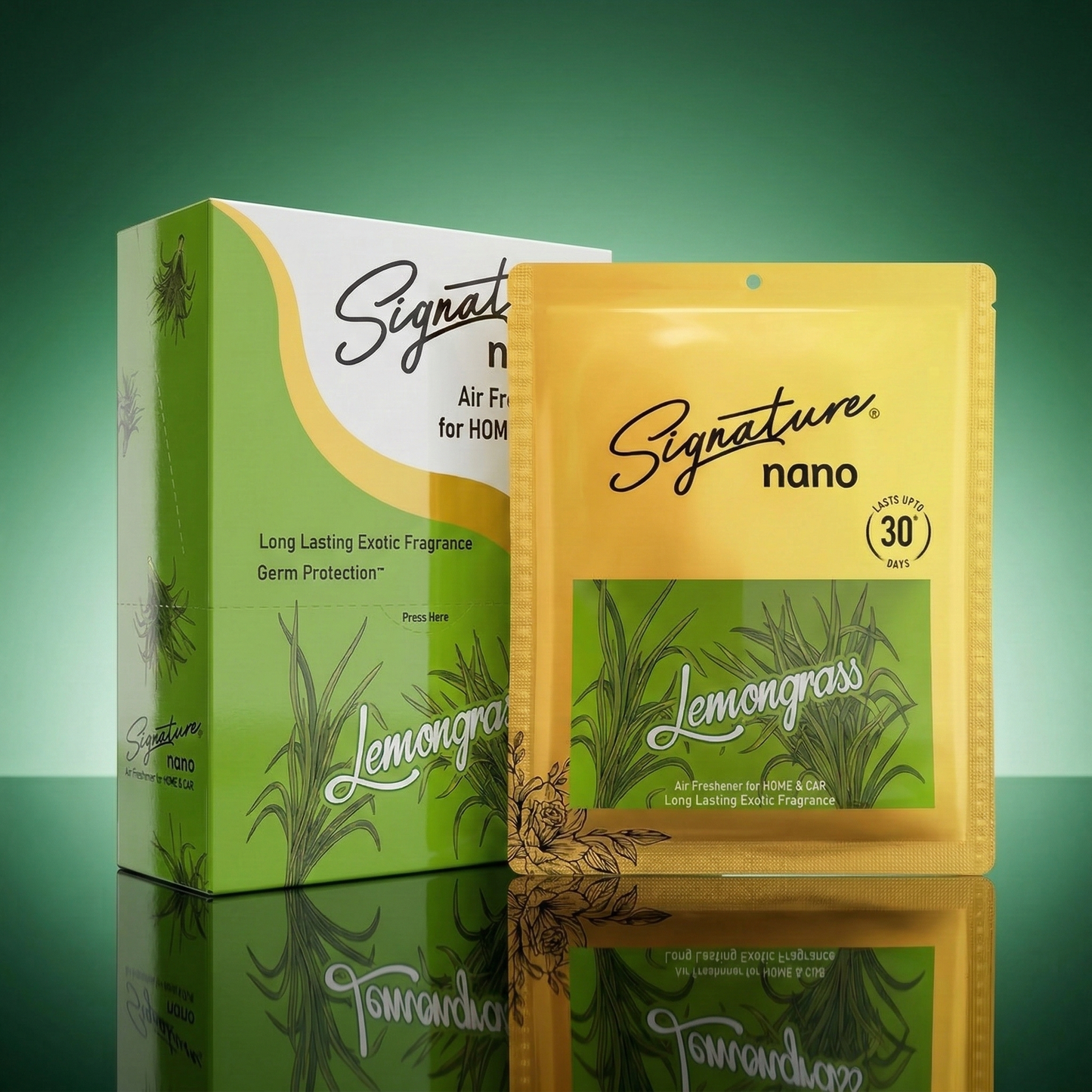 SIGNATURE NANO AIR FRESHENER HOME & CAR- LEMONGRASS 10G