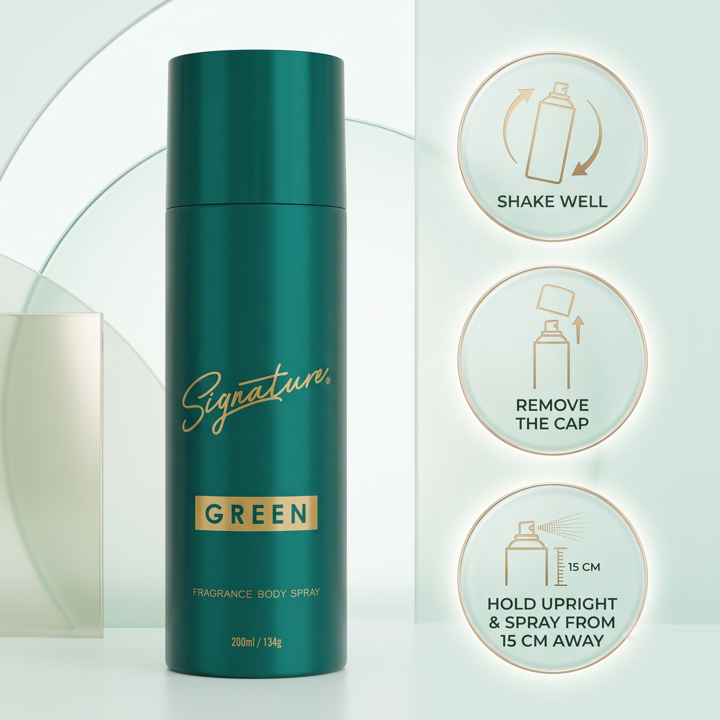 Signature Perfume Body Spray - Green 200 ML