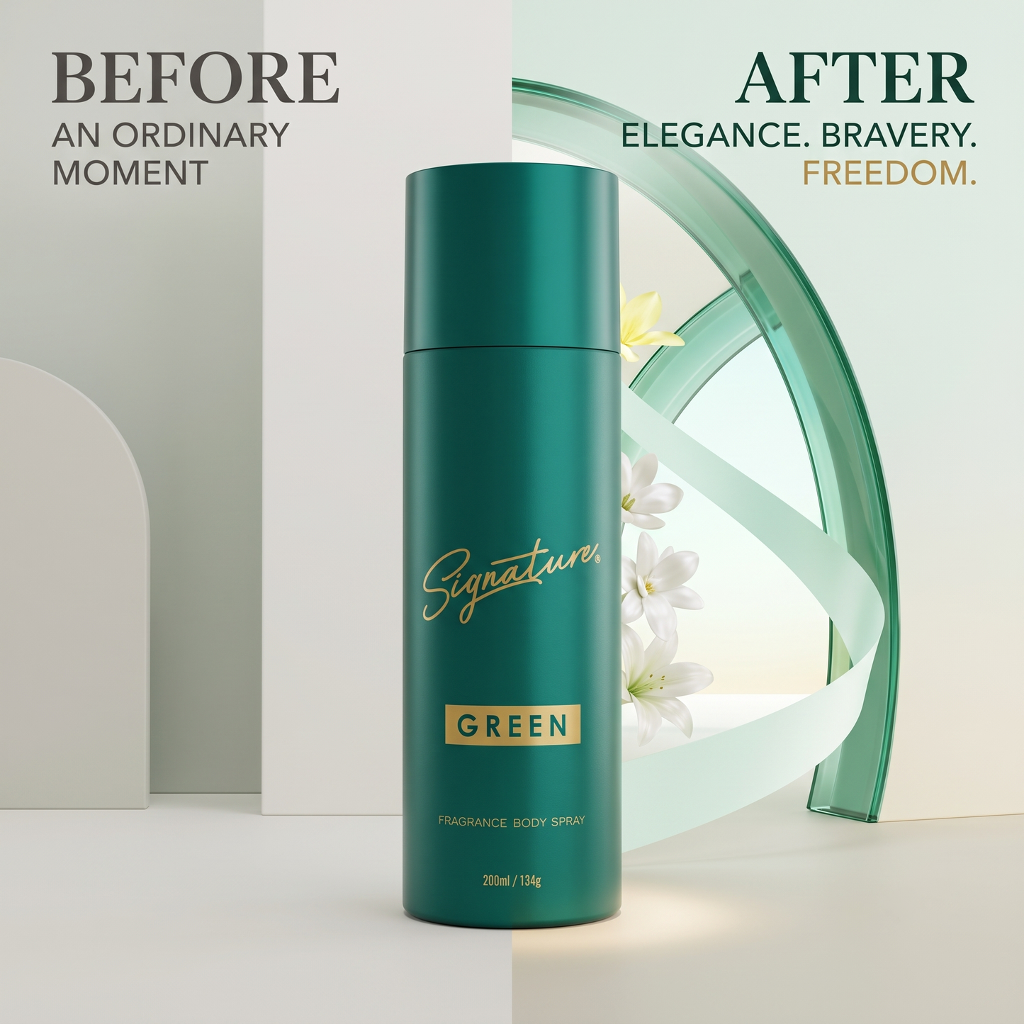 Signature Perfume Body Spray - Green 200 ML