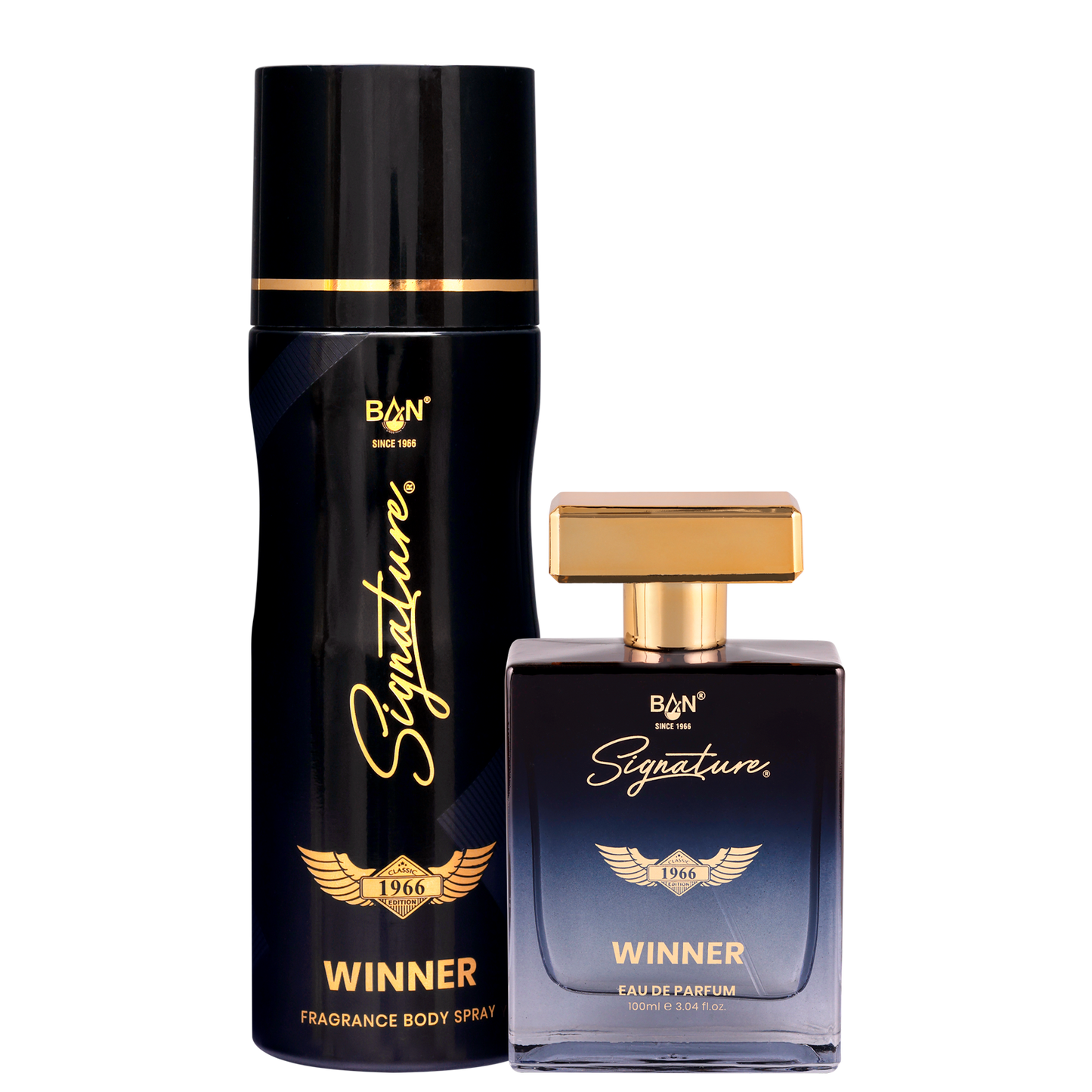 WINNER Signature Duo – Women's 100ml EDP & 150ml Deodorant Combo | Empowering Amber Floral
