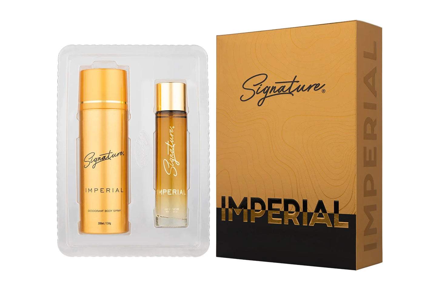 Signature Eau De Parfum + Deodorant Gift Set Combo- "IMPERIAL" - 60 ML EDP & 200 ML DEO