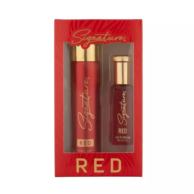 Signature Red Body Spray 70 ML + Red EDP 20 ML Gift Set Combo