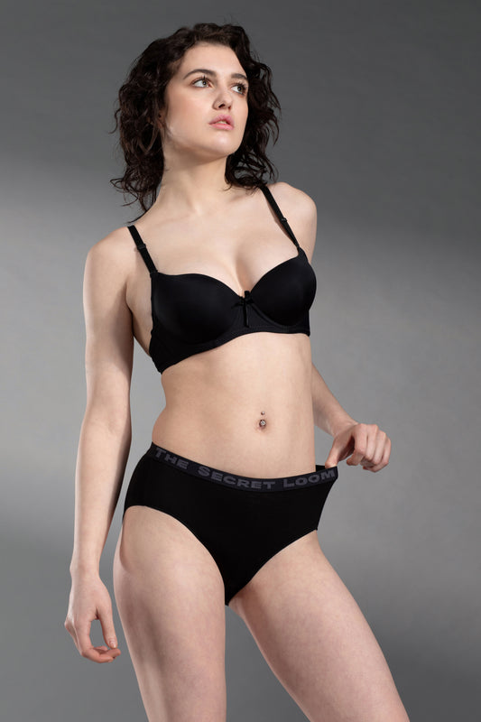 The Secret Loom Women's Hipster - 92% Modal, 8% Elastane - Premium Hipster Panties