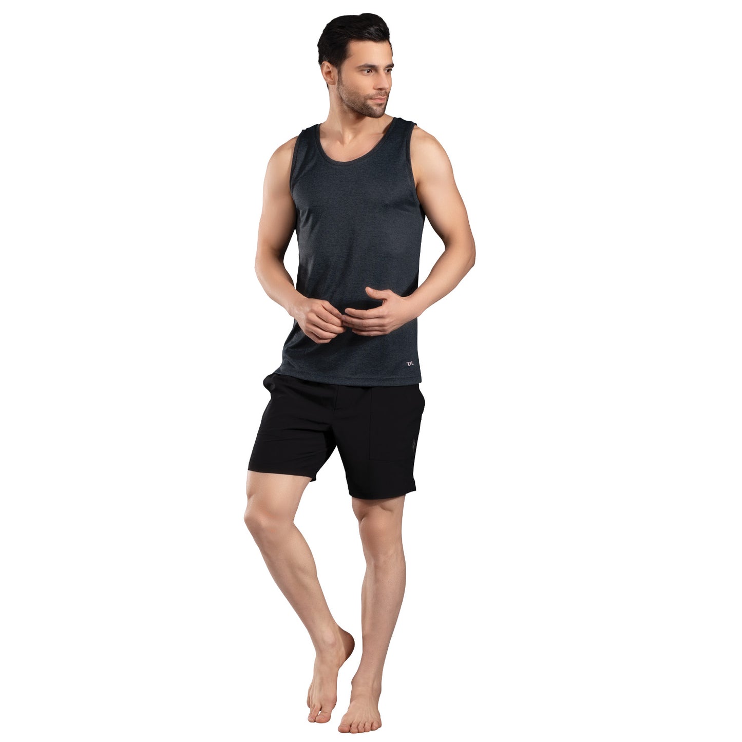The Secret Loom Men's Gym Vest - Premium 100% Polyester Double Cool