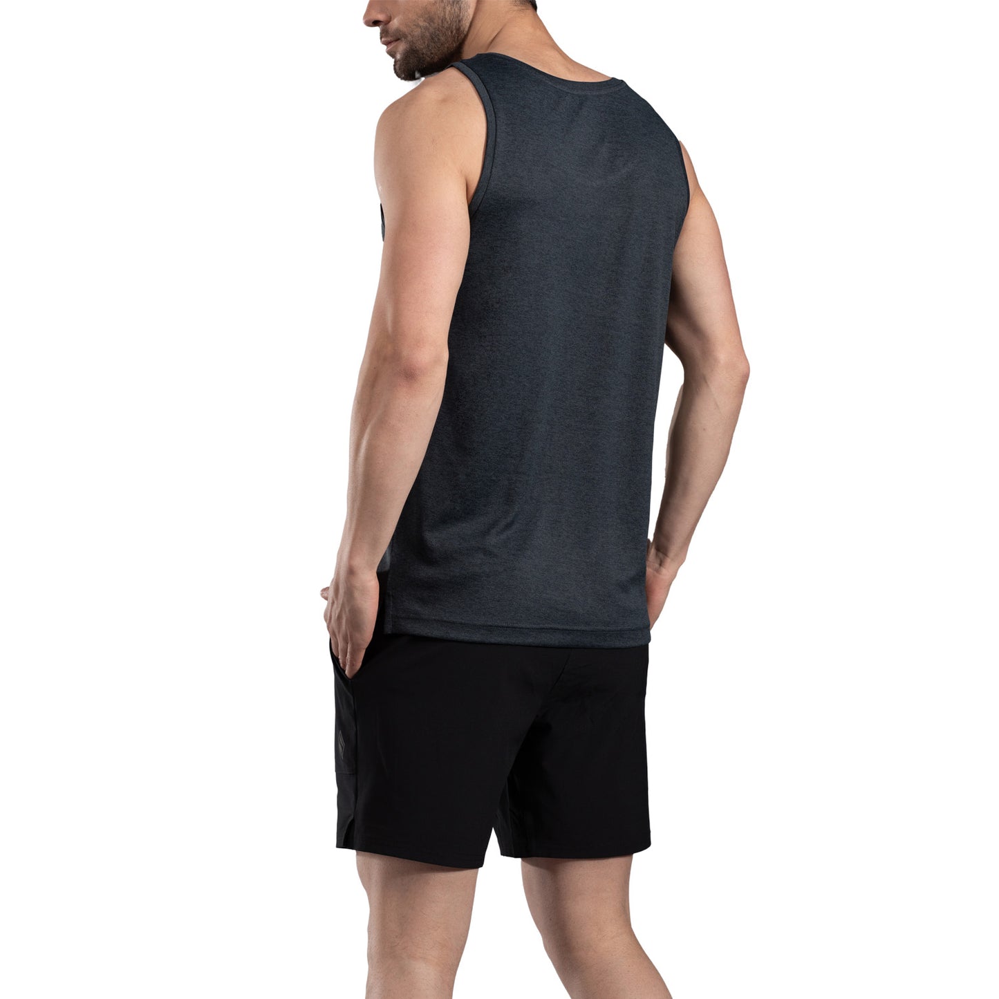 The Secret Loom Men's Gym Vest - Premium 100% Polyester Double Cool