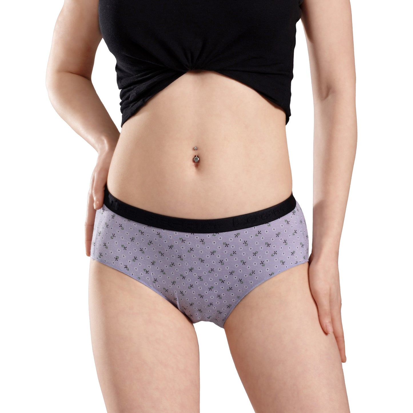 The Secret Loom Women's Hipster - 95% Bamboo, 5% Elastane - Premium High Waist Hipster