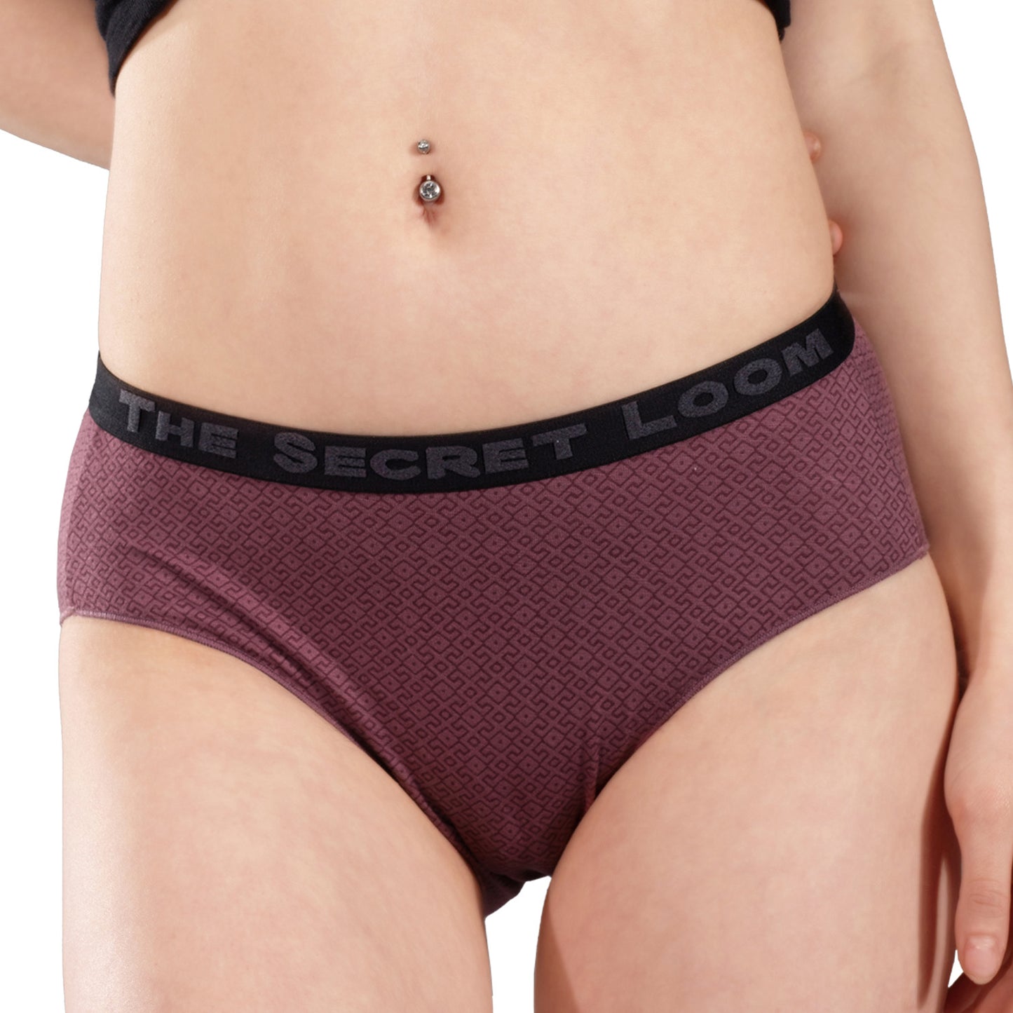 The Secret Loom Women's Hipster - 95% Bamboo, 5% Elastane - Premium High Waist Hipster