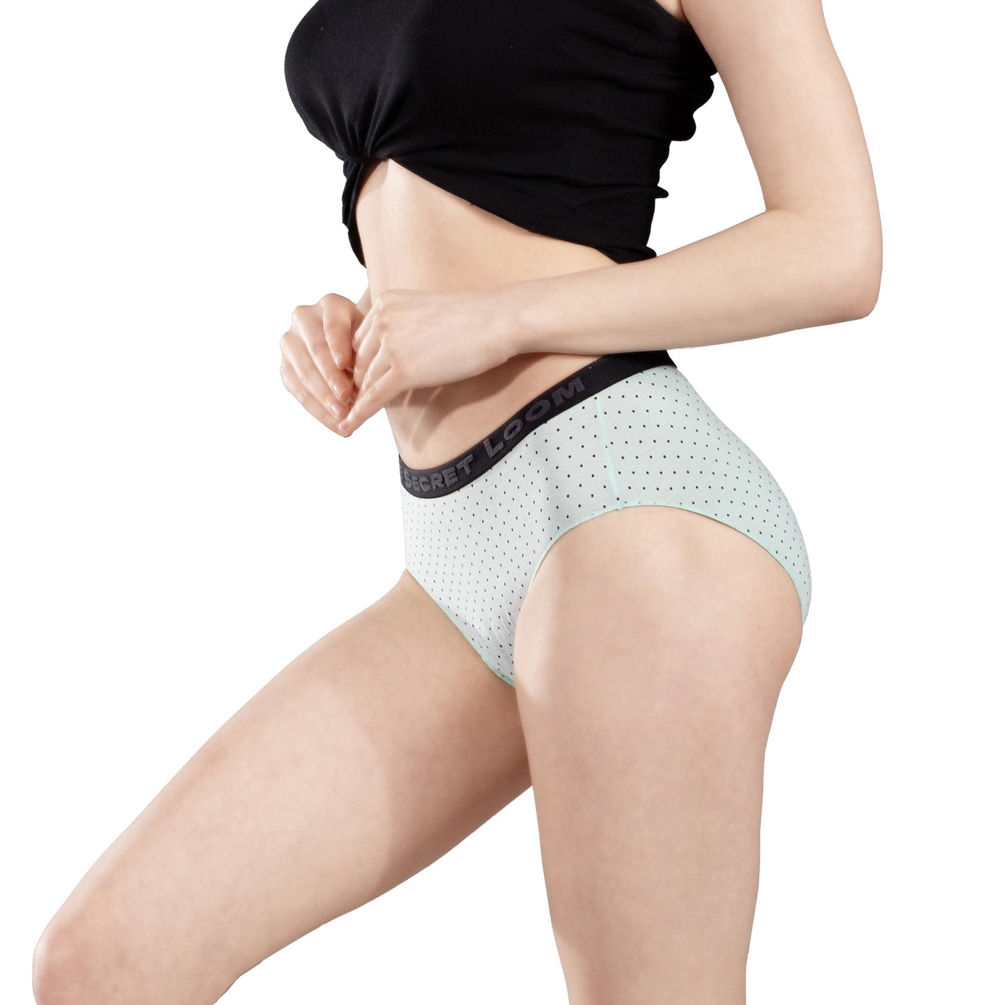 The Secret Loom Women's Hipster - 95% Bamboo, 5% Elastane - Premium High Waist Hipster