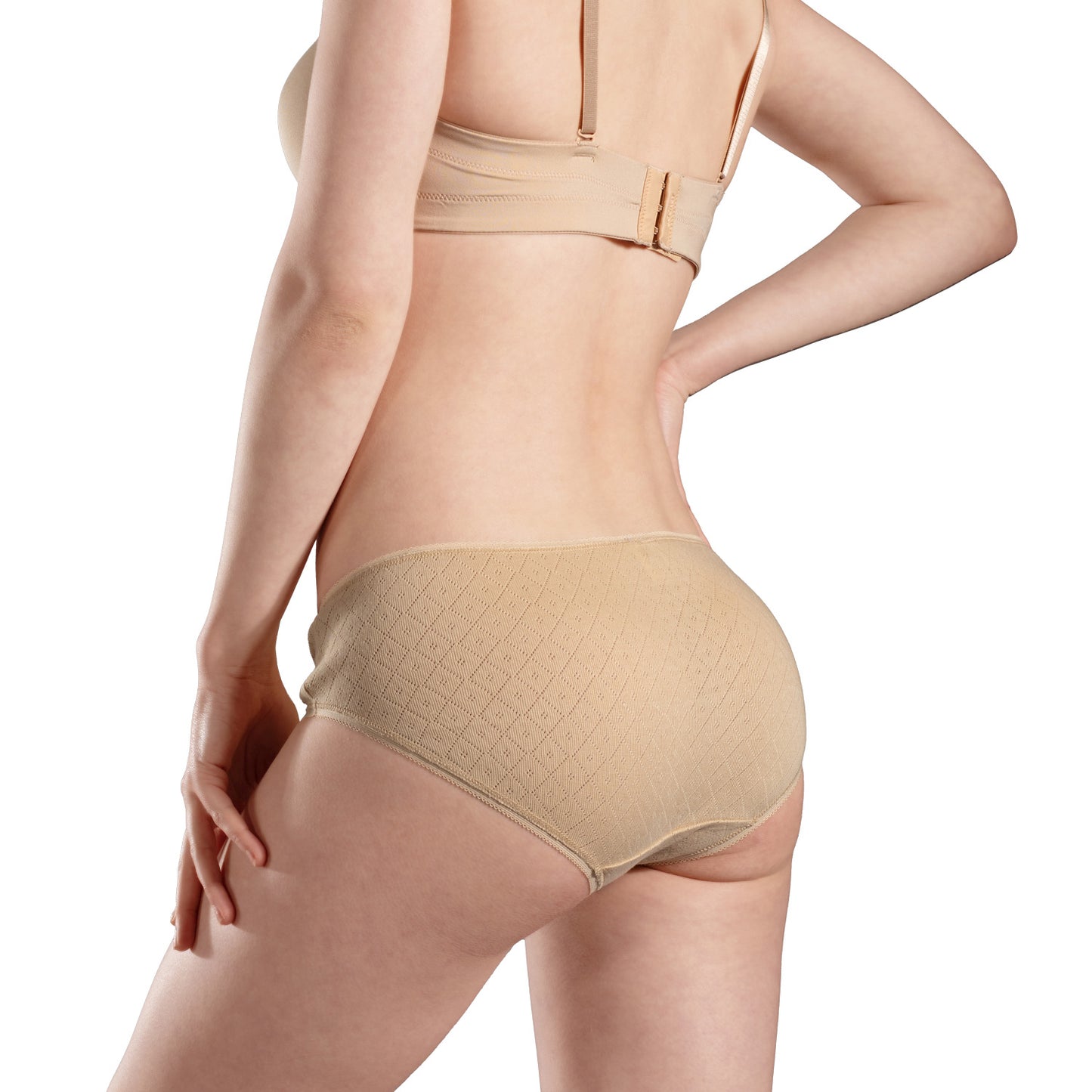 The Secret Loom Women's Hipster - 100% Cotton Pointelle Rib - Premium High Waist Hipster Panties for Women