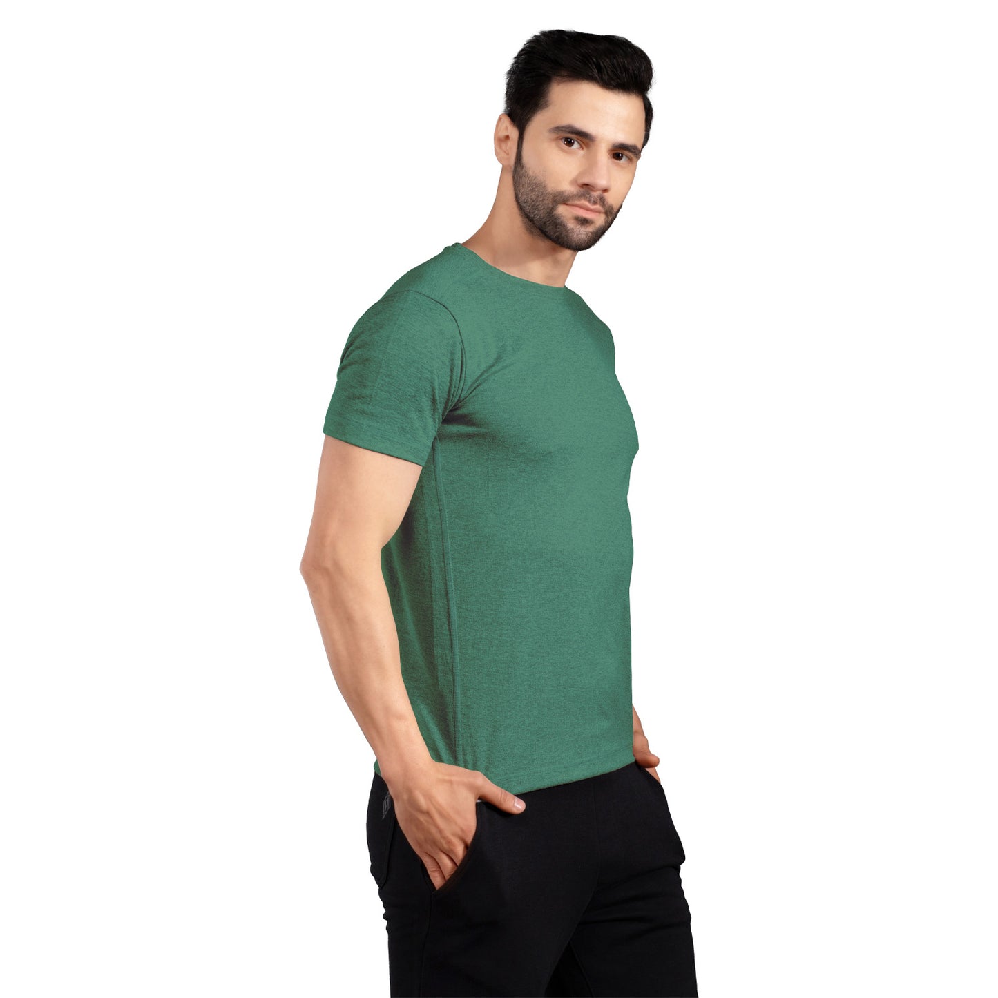 The Secret LoomMen's T-Shirt: 100% Polyester Double Cool Round Neck Gym T-Shirts