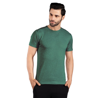 The Secret LoomMen's T-Shirt: 100% Polyester Double Cool Round Neck Gym T-Shirts
