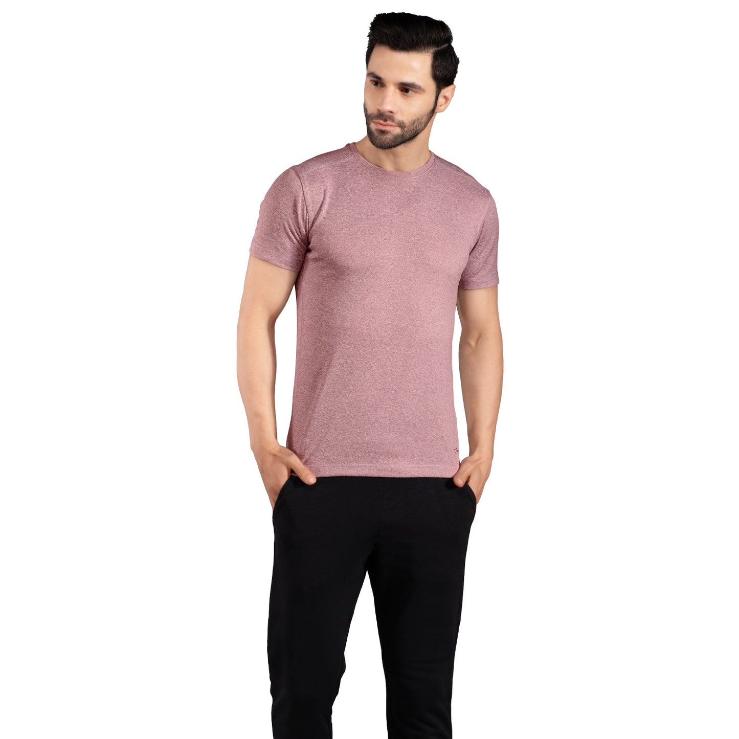 The Secret LoomMen's T-Shirt: 100% Polyester Double Cool Round Neck Gym T-Shirts