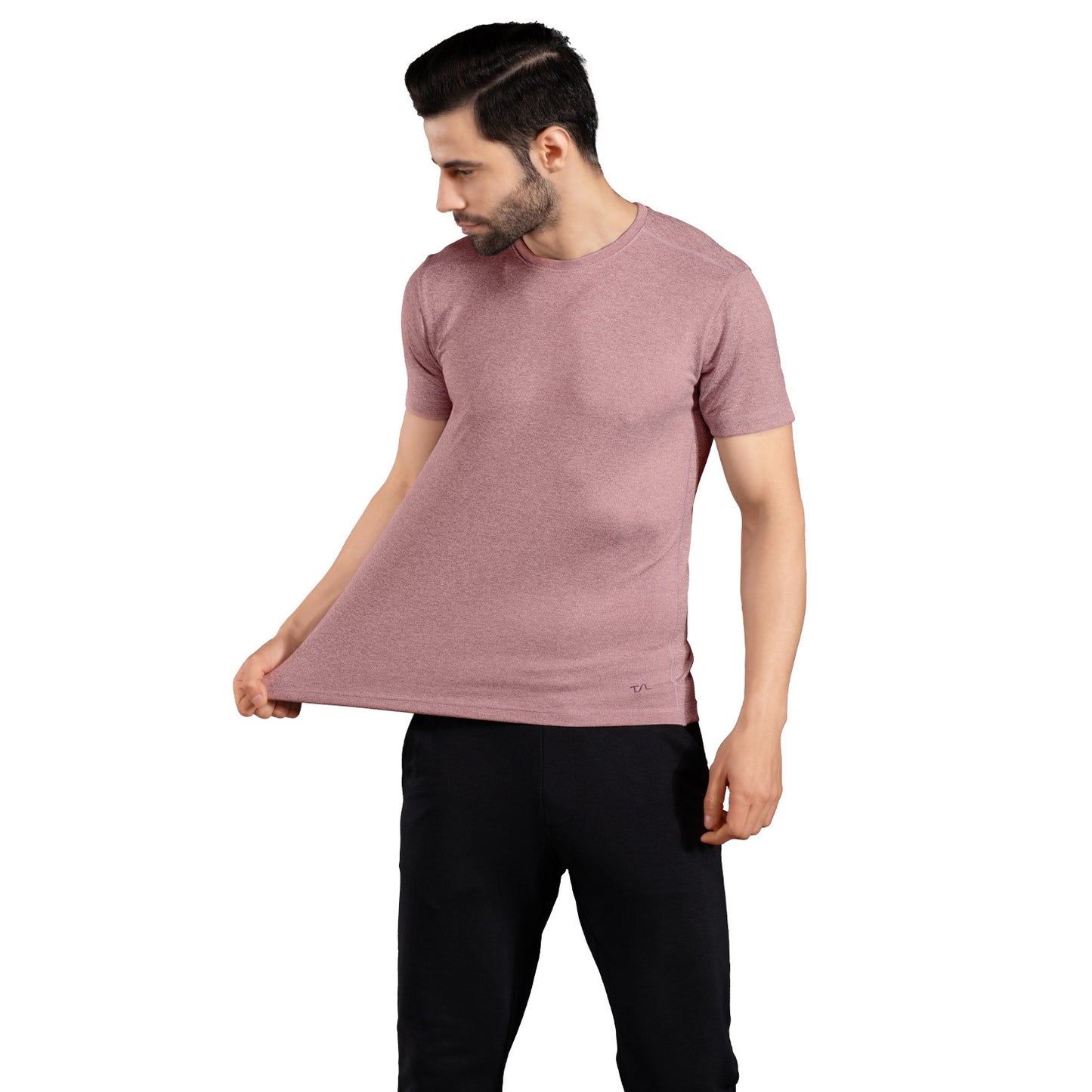 The Secret LoomMen's T-Shirt: 100% Polyester Double Cool Round Neck Gym T-Shirts