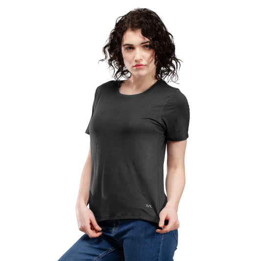 The Secret Loom Women's T-Shirt - 95% Bamboo, 5% Elastane - Premium T-Shirts for Women