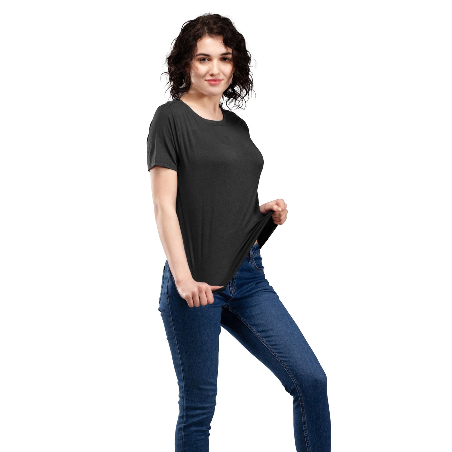 The Secret Loom Women's T-Shirt - 95% Bamboo, 5% Elastane - Premium T-Shirts for Women