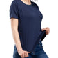 The Secret Loom Women's T-Shirt - 95% Bamboo, 5% Elastane - Premium T-Shirts for Women