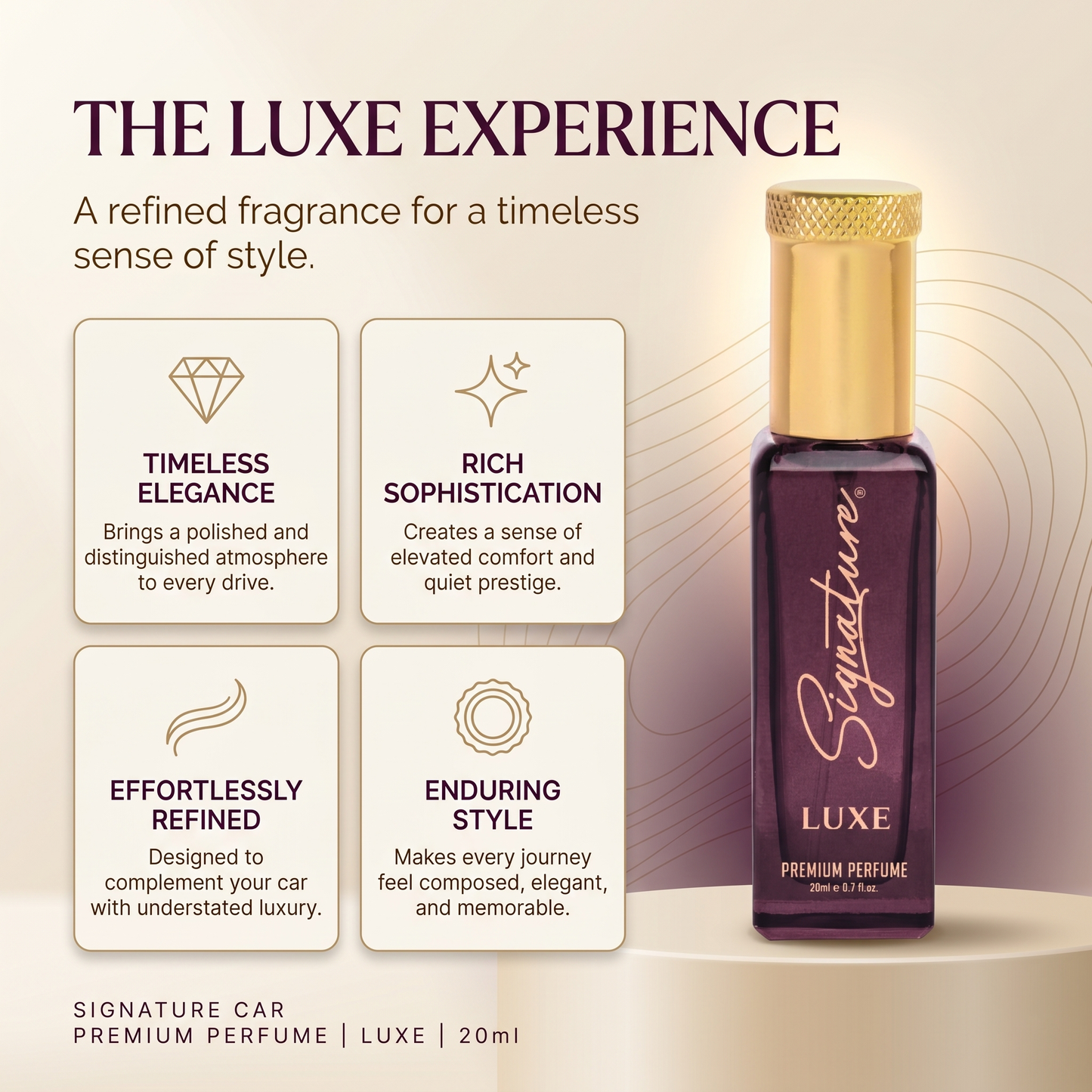 SIGNATURE CAR PREMIUM PERFUME - LUXE - 20ML