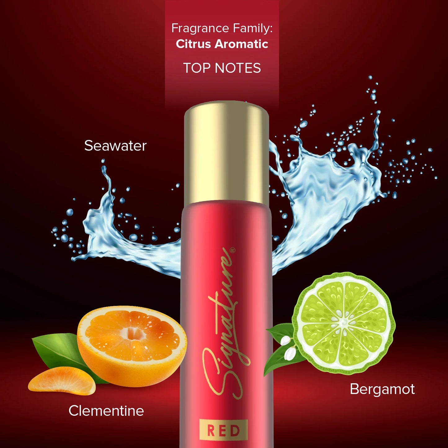 Signature Red Deodorant Body Spray - 70 ML (Unisex)