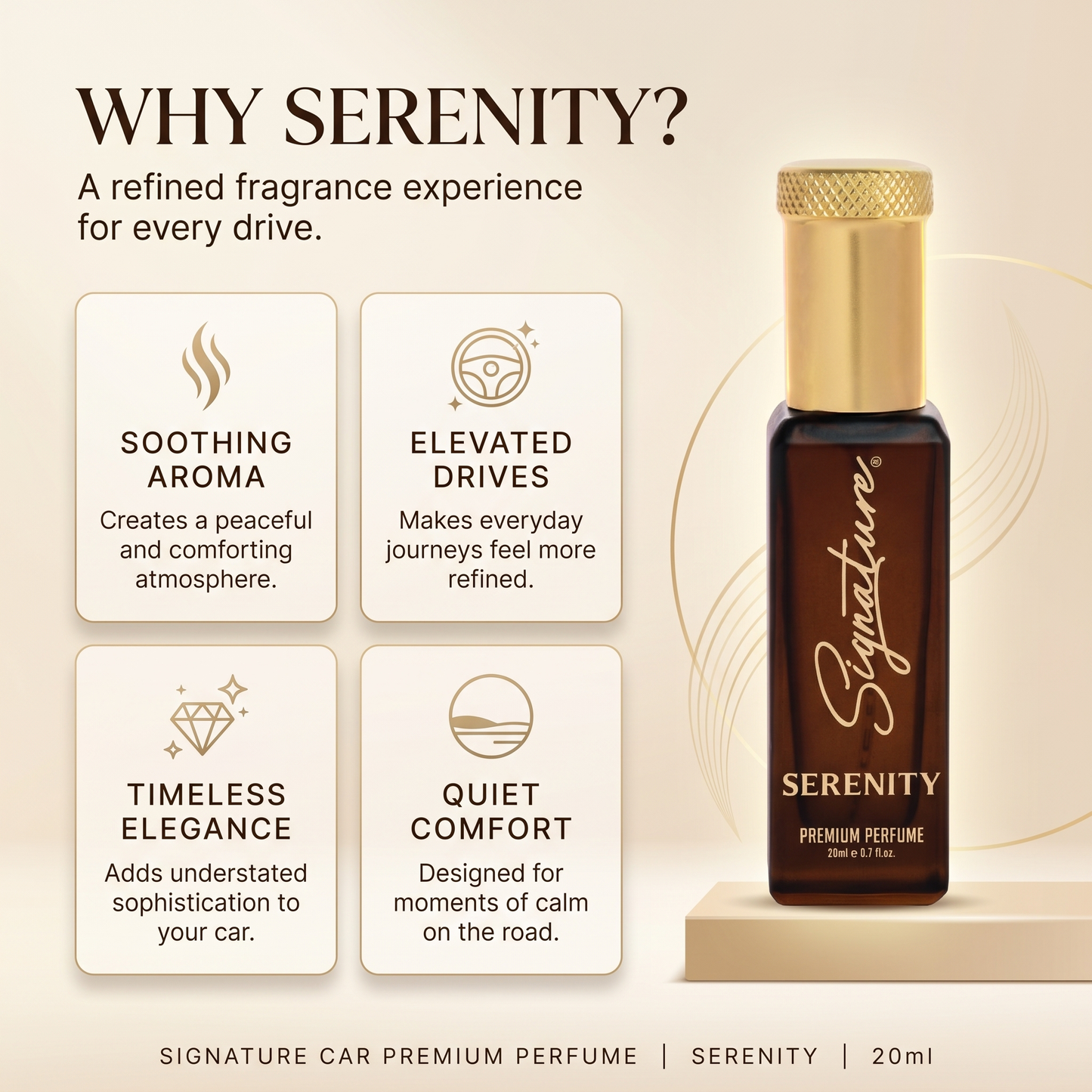 SIGNATURE CAR PREMIUM PERFUME - SERENITY - 20ML